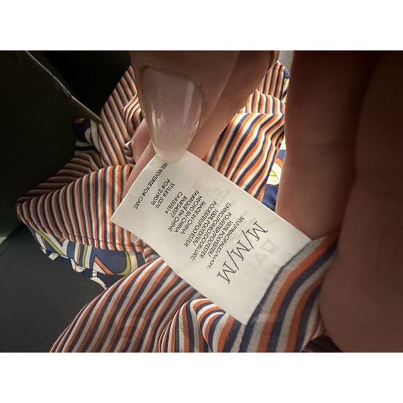 Cabi Women Medium Amour Hearts Shirt Dress Sleeveless Button Front 5370 AR13 - Picture 8 of 10